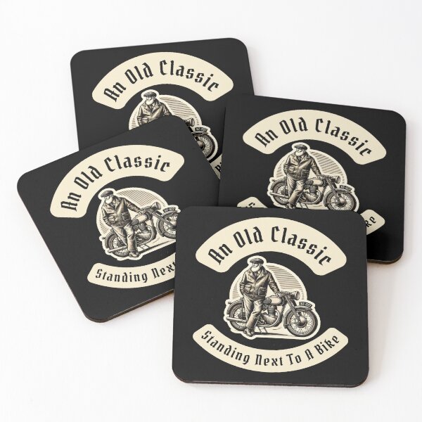 Item preview, An Old Man With His Classic Motorbike designed and sold by Manic Merch Designs.