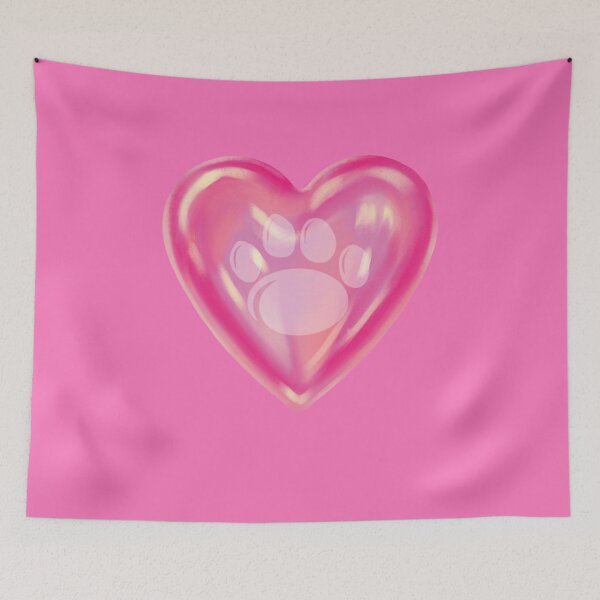 Item preview, pink on pink holographic lollypop with a paw for PSU preppy  designed and sold by jessicaleah15.