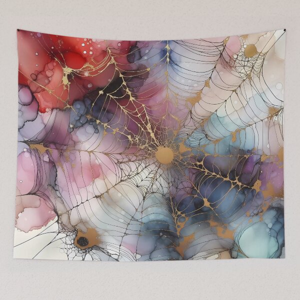 Item preview, Colorful Spiderweb designed and sold by Visual Nomad Club.