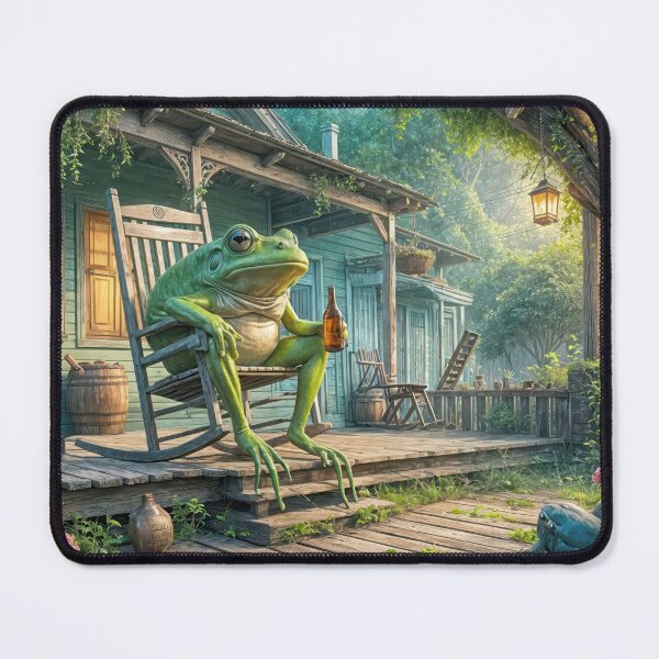 Item preview, Frog Sitting On a Porch designed and sold by Maria Dryfhout.
