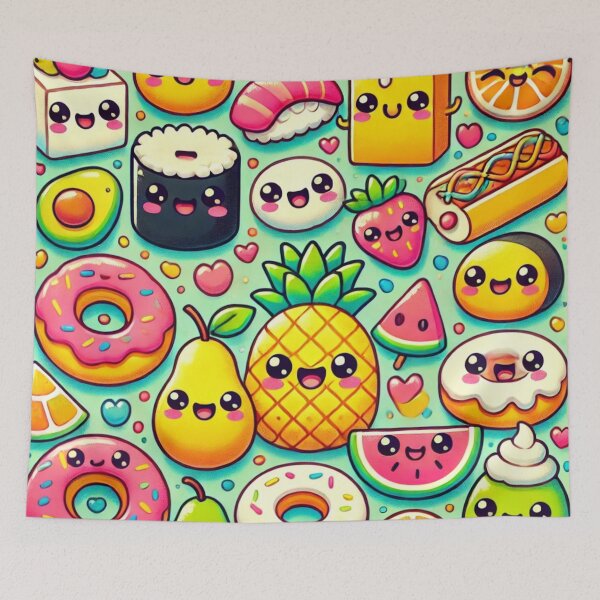 Item preview, Happy Kawaii Snacks designed and sold by WildVista.