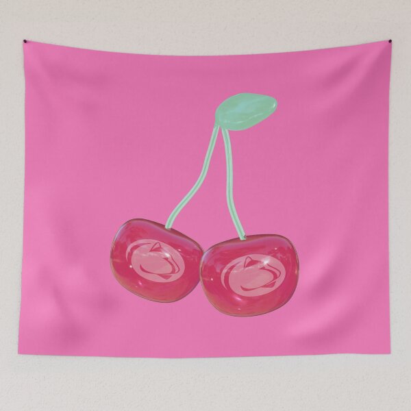 Item preview, psu cherries, pink preppy holographic 3d designed and sold by jessicaleah15.