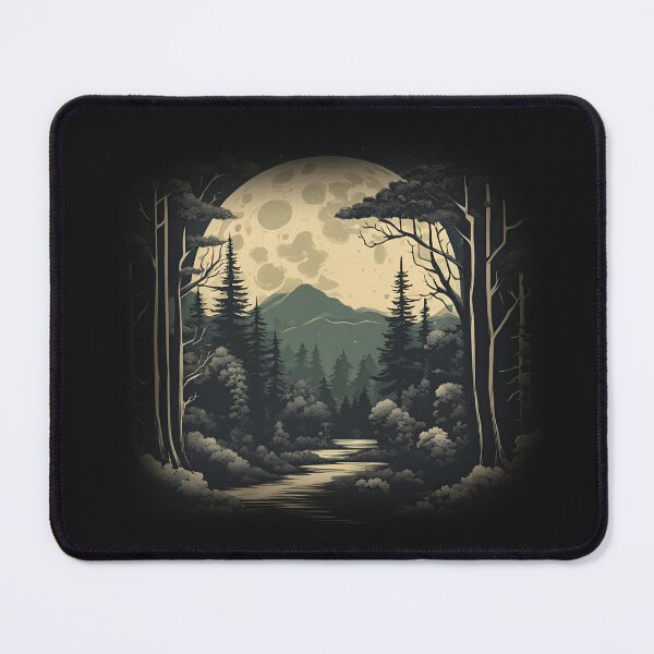 Item preview, Moon Retro Forest Serenity designed and sold by Pterodak.