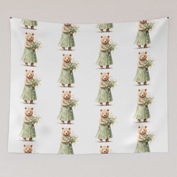 Item preview, Charming Retro Watercolor Bear designed and sold by Victoria Riabov.