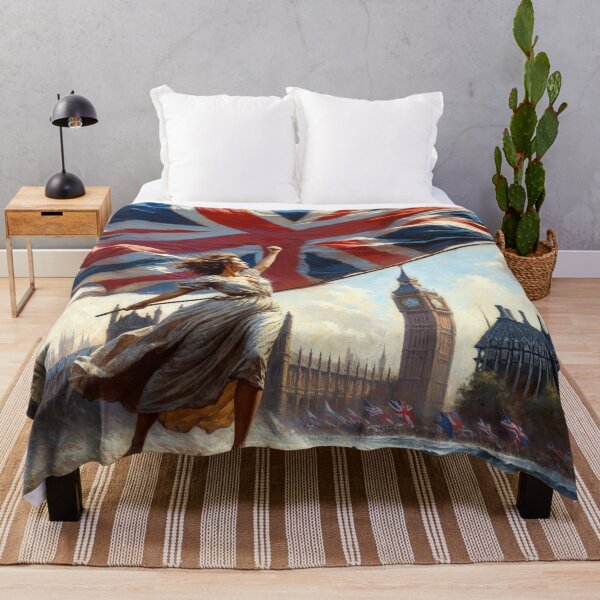 Item preview, Rule Britannia! Patriotic British Art Print designed and sold by Very Peculiar.