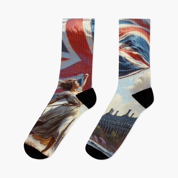Item preview, Rule Britannia! Patriotic British Art Print designed and sold by Very Peculiar.