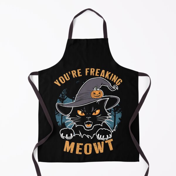 Item preview, You're Freaking Meowt Halloween Black Cat Witch Hat designed and sold by Hananiah Merch.