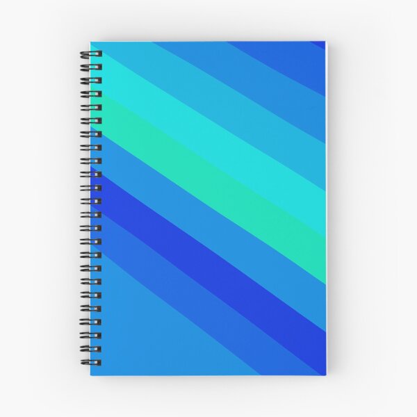 Item preview, Blue Varying Color Diagonal Alternating Line Stripes Cascade designed and sold by EvergreenMotifs.