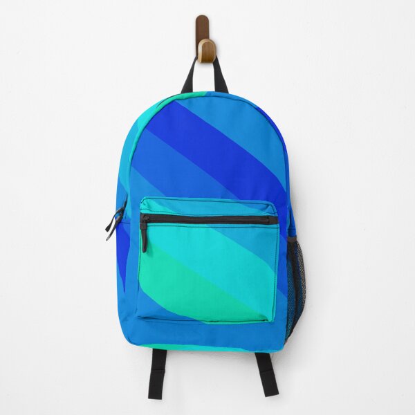 Item preview, Blue Varying Color Diagonal Alternating Line Stripes Cascade designed and sold by EvergreenMotifs.