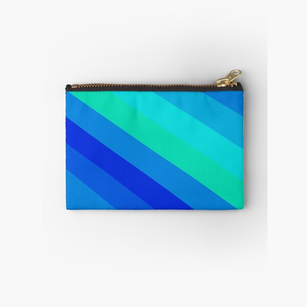 Item preview, Blue Varying Color Diagonal Alternating Line Stripes Cascade designed and sold by EvergreenMotifs.