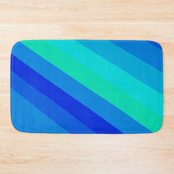 Item preview, Blue Varying Color Diagonal Alternating Line Stripes Cascade designed and sold by EvergreenMotifs.