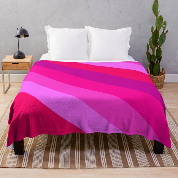 Item preview, Pink Varying Color Diagonal Alternating Line Stripes Cascade designed and sold by EvergreenMotifs.