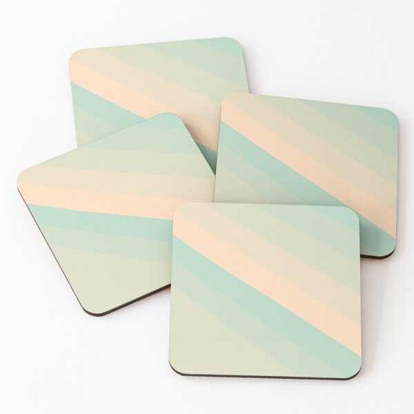 Item preview, Faded Look Color Diagonal Alternating Line Stripes Cascade designed and sold by EvergreenMotifs.