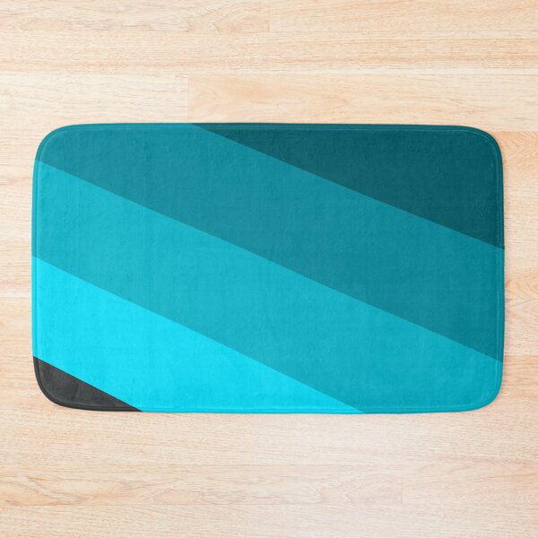 Item preview, Teal Varying Color Diagonal Alternating Line Stripes Cascade designed and sold by EvergreenMotifs.