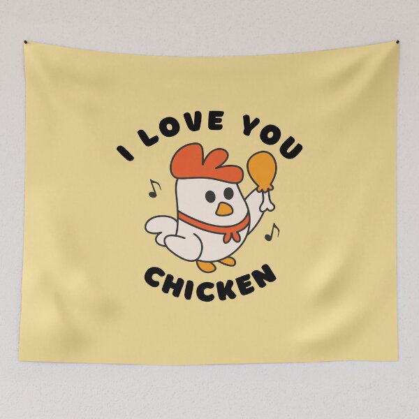 Item preview, I love you chicken designed and sold by Caring Hearts.