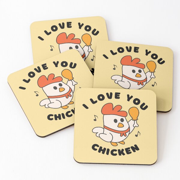 Item preview, I love you chicken designed and sold by Caring Hearts.