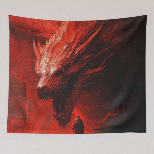 Item preview, Red dragon designed and sold by patternshoprad.