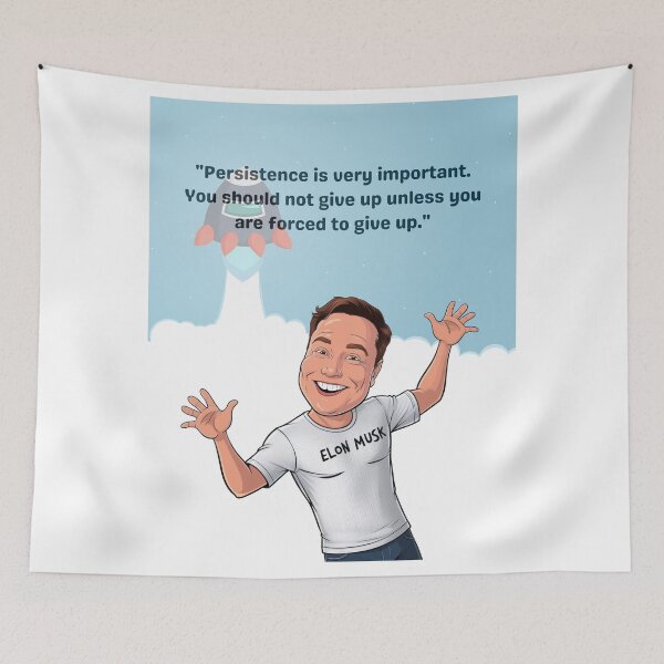 Item preview, Elon Musk inspirational quote designed and sold by Enea Kelo.
