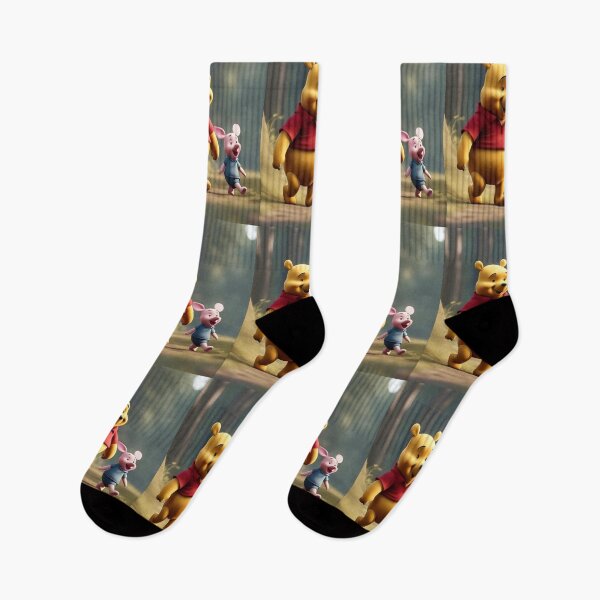 Item preview, Pooh and Piglet walking in the forest. designed and sold by jamiestarr.