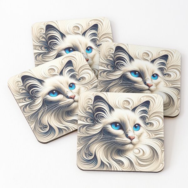 Item preview, Oriental Longhair - Mystery in Blue designed and sold by LegademaArt.