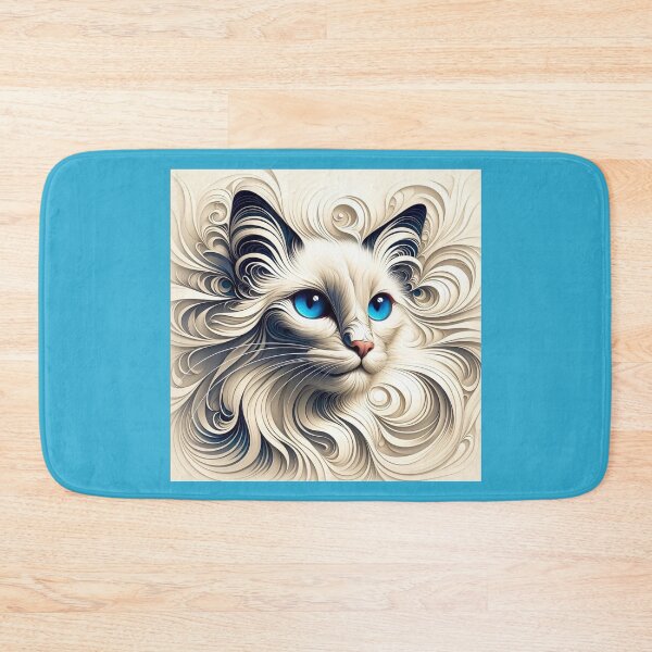 Item preview, Oriental Longhair - Mystery in Blue designed and sold by LegademaArt.