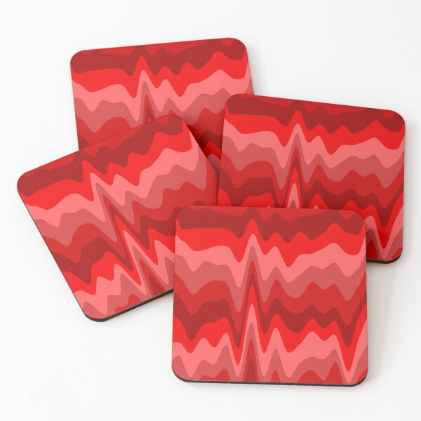 Item preview, Red Varying Color Waves Flowing Colorful Waving Cascade designed and sold by EvergreenMotifs.