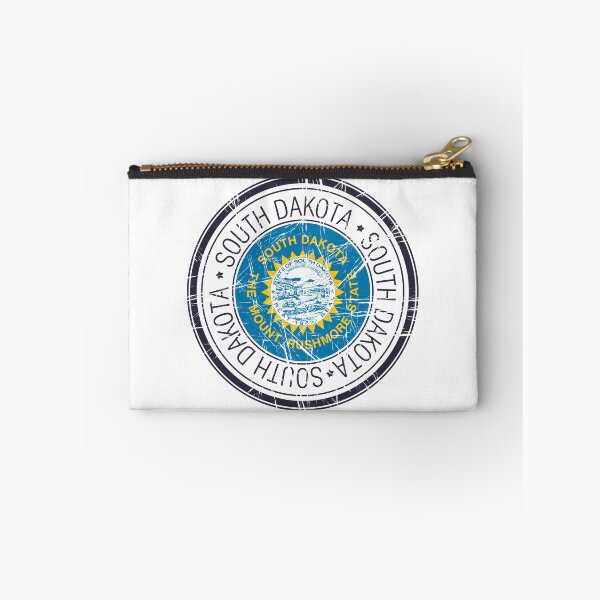 Item preview, North Dakota State Seal Stamp With Eagle and Grunge Effect designed and sold by 19Beauty.