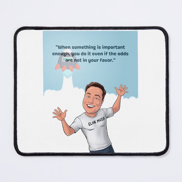 Item preview, Elon Musk inspirational quote designed and sold by Enea Kelo.