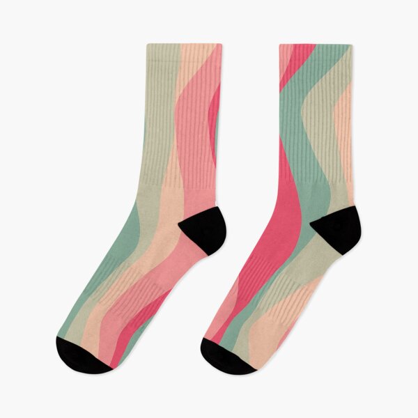 Item preview, Pastel Varying Color Waves Flowing Colorful Waving Cascade designed and sold by EvergreenMotifs.