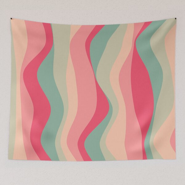 Item preview, Pastel Varying Color Waves Flowing Colorful Waving Cascade designed and sold by EvergreenMotifs.
