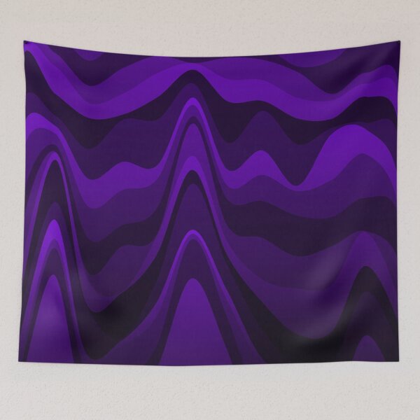 Item preview, Purple Varying Color Waves Flowing Colorful Waving Cascade designed and sold by EvergreenMotifs.
