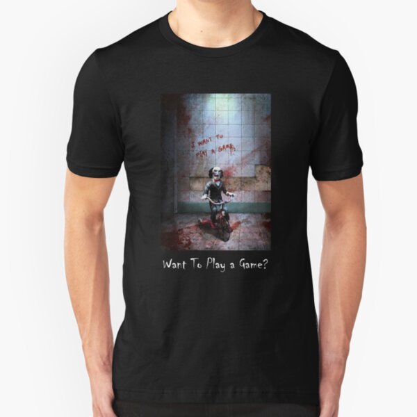 Billy The Puppet - Do You Want to Play a Game? Slim Fit T-Shirt