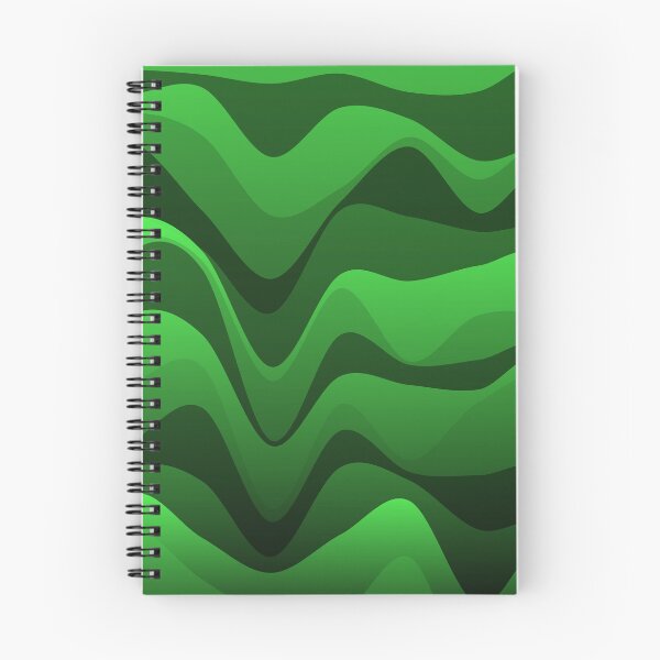 Item preview, Green Varying Color Waves Flowing Colorful Waving Cascade designed and sold by EvergreenMotifs.
