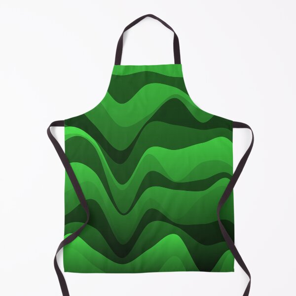 Item preview, Green Varying Color Waves Flowing Colorful Waving Cascade designed and sold by EvergreenMotifs.