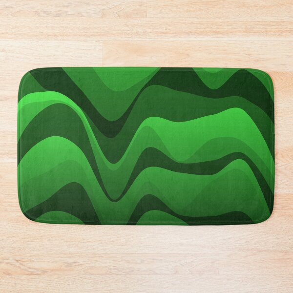 Item preview, Green Varying Color Waves Flowing Colorful Waving Cascade designed and sold by EvergreenMotifs.