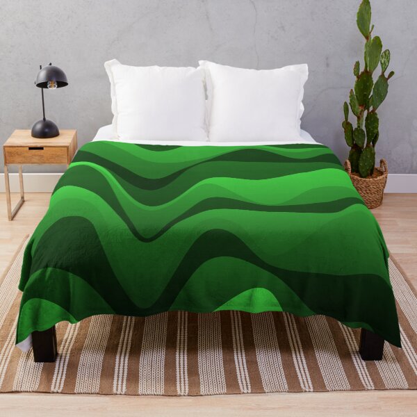 Item preview, Green Varying Color Waves Flowing Colorful Waving Cascade designed and sold by EvergreenMotifs.