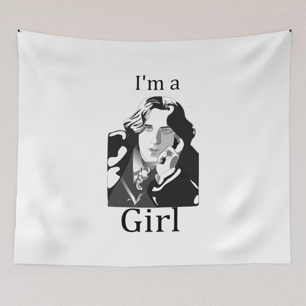 Item preview, I'm an Oscar Wilde Girl designed and sold by Thinkaboutpam.