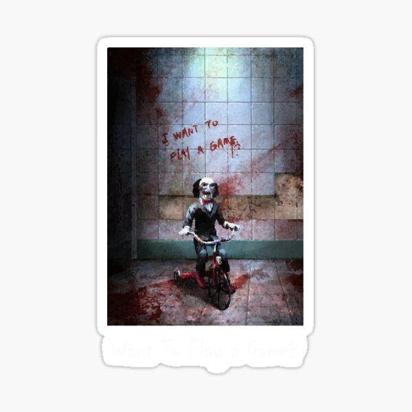Billy The Puppet - Möchtest du ein Spiel spielen? Sticker
