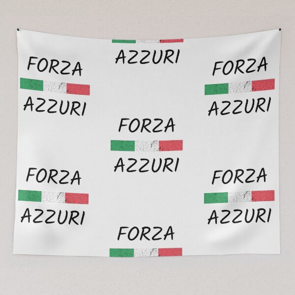 Item preview, Forza azzuri, cool italian football, diehard fan designed and sold by Merchattack.