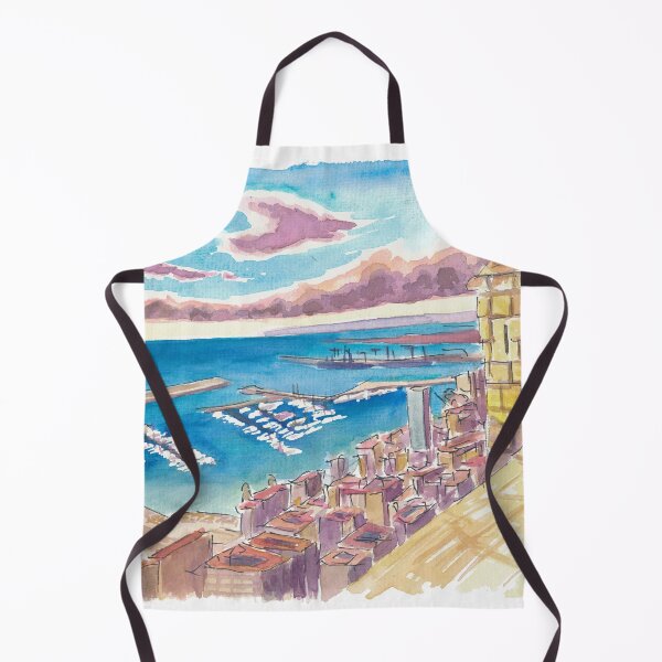 Item preview, Summer in Alicante Spain with View of Yacht Port designed and sold by artshop77.