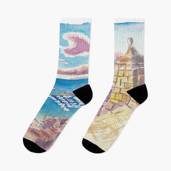 Item preview, Summer in Alicante Spain with View of Yacht Port designed and sold by artshop77.
