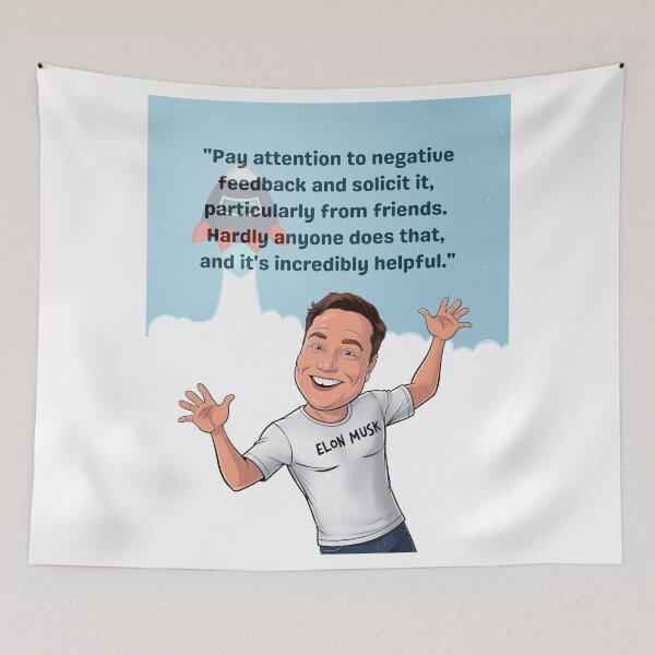 Item preview, Elon Musk inspirational quote designed and sold by Enea Kelo.