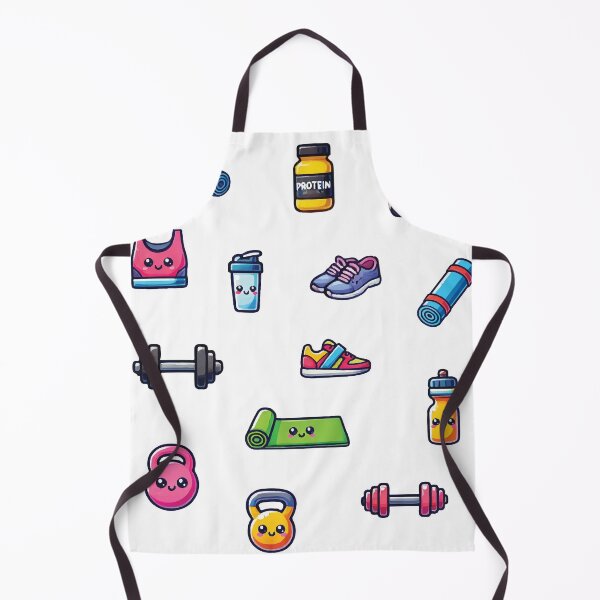 Item preview, Adorable Gym Elements Sticker Pack designed and sold by DuxDesigns.
