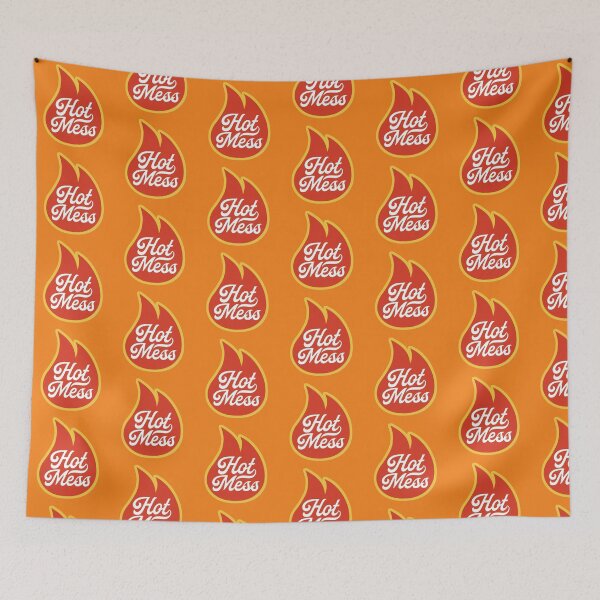 Item preview, Hot Mess Flame sticker or t-shirt designed and sold by PIXEL POP DESIGNS - Beyond the Norm!.