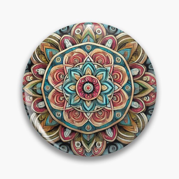 Item preview, Vibrant Geometric Mandala designed and sold by WildVista.