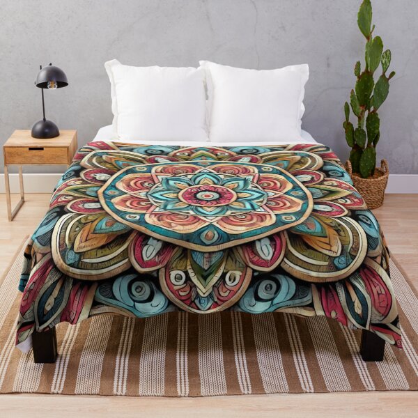Item preview, Vibrant Geometric Mandala designed and sold by WildVista.