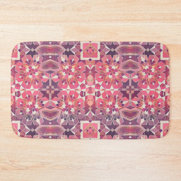 Item preview, Retro Kaleidoscope : Moroccan Zellige Tile : Pink + Purple designed and sold by TRVLR Designs.