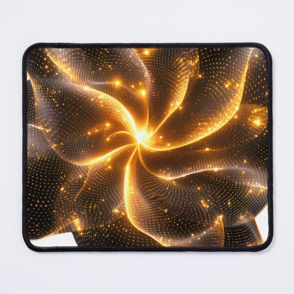 Item preview, Sparkling Gold Spirograph Orchid designed and sold by AI-Only Creations.