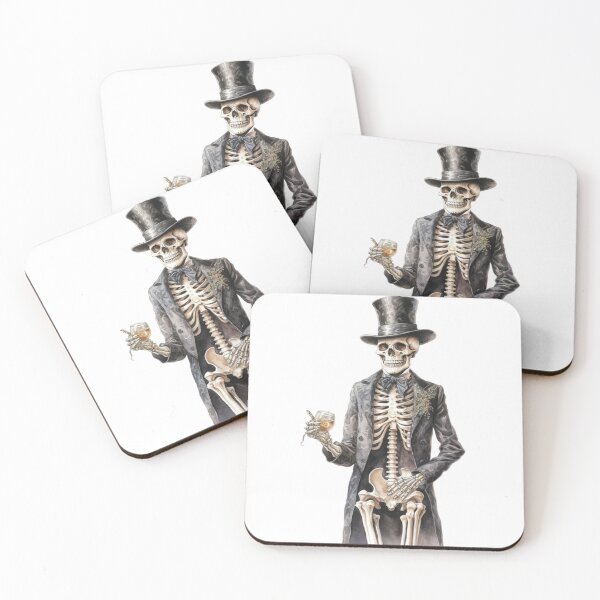 Item preview, Victorian Halloween Skeleton Man designed and sold by GiraffeCreative.