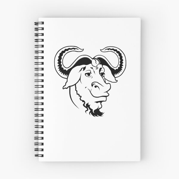 Item preview, GNU (White Outline) Official Logo Mascot T-Shirt designed and sold by Rainwater Merch.